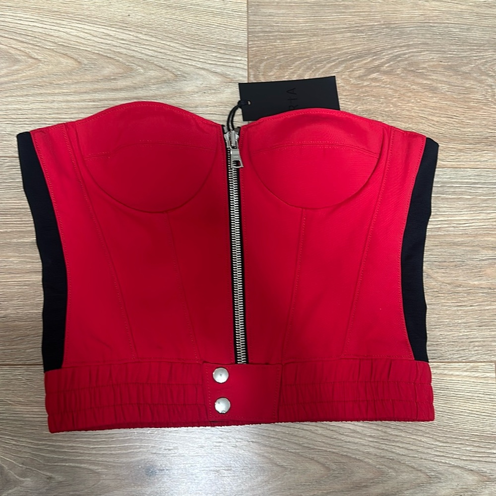 RTA Red Structured Corset Size M
